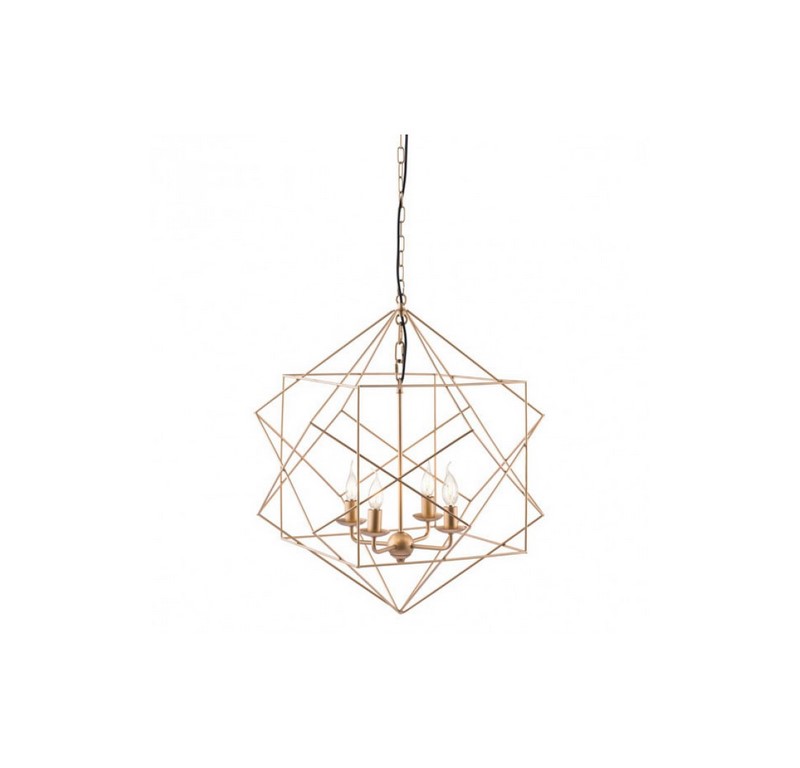 Lampara De Techo Penta - Dorado - Kessa.