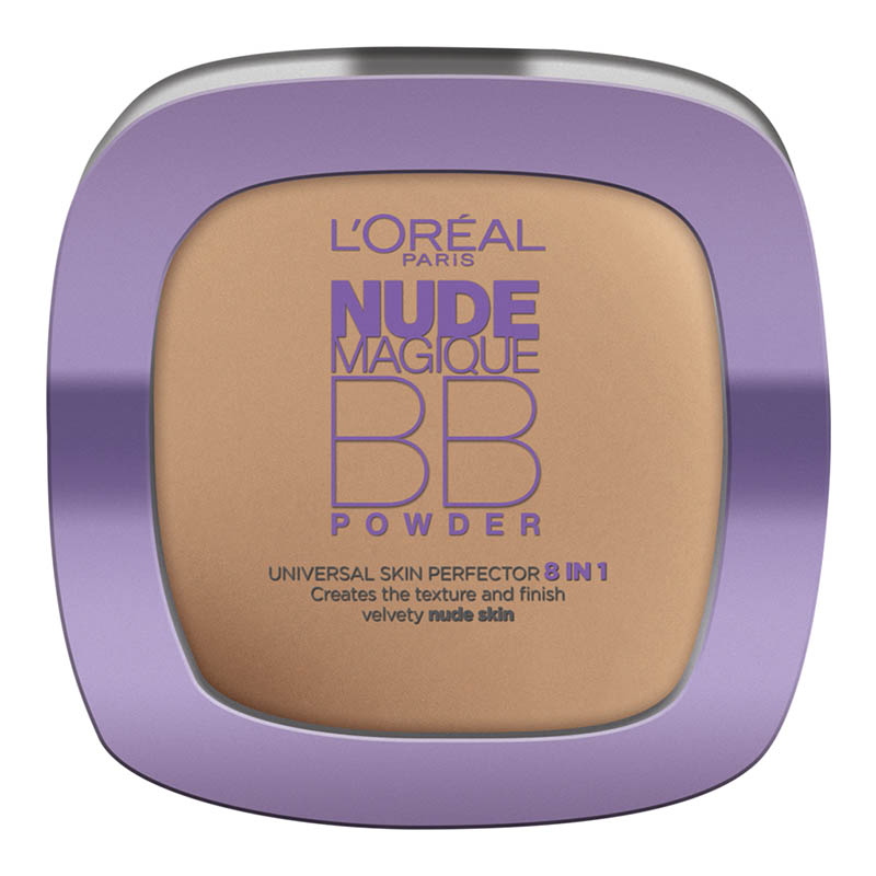 Polvo Maquillaje Nude Magique BB Powder Loreal Rostro Medium