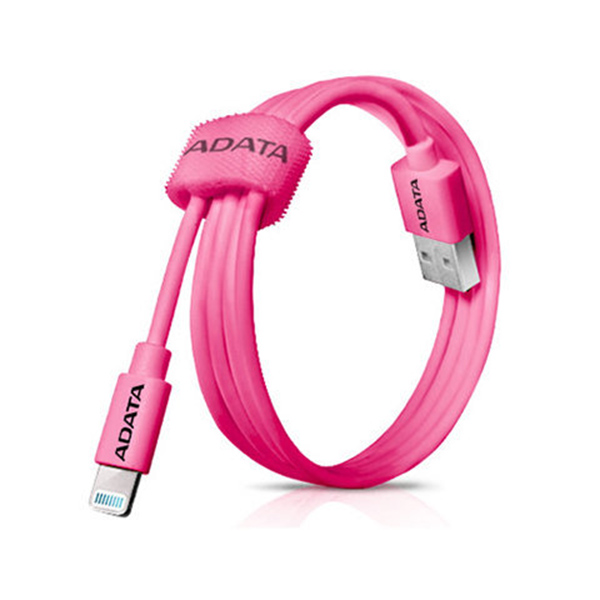 Cable USB Lighting Plastico Carga & Sync Apple Rosa Adata