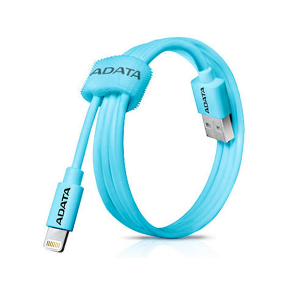 Cable USB Lighting Plastico Carga & Sync Apple Azul Adata