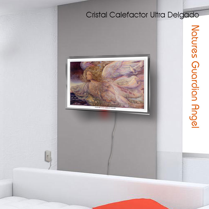 Calefactor de Panel infrarrojo de pared en Cristal, California Wave Natures GuardianAngel 330W 60x90, Mod: 089CaSol