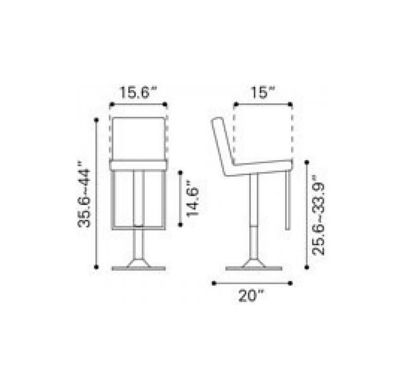 Banco Para Bar Puma - Cafe Claro - Kessa