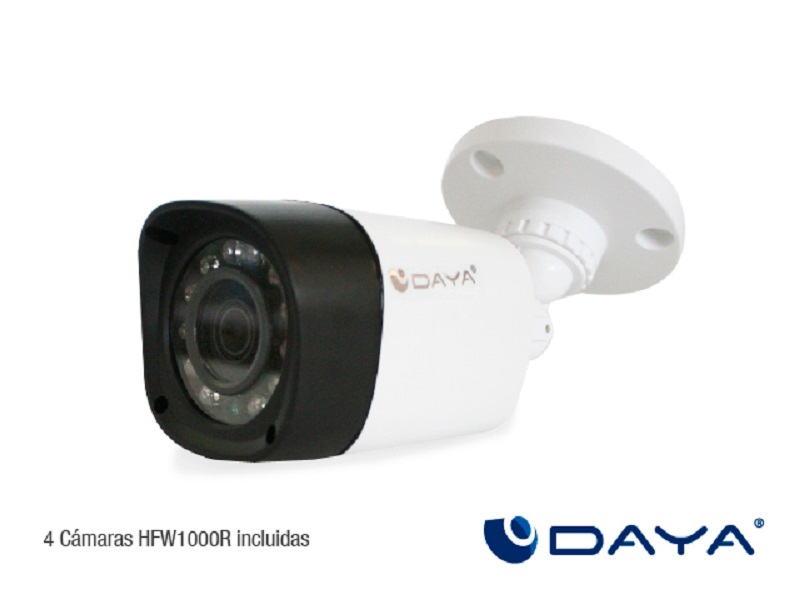 Video Vigilancia marca Marca DAYA 4 CAMARAS HD CON DISCO DURO DE 500 GB