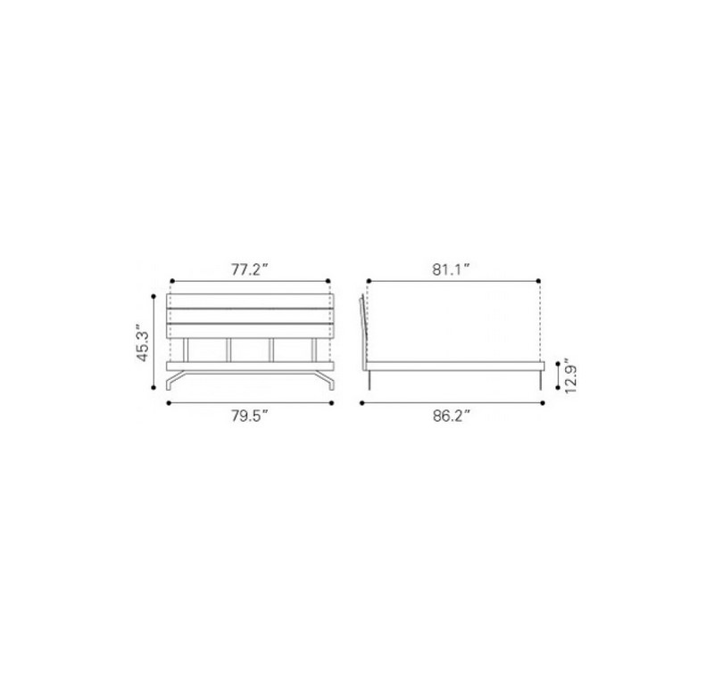 Cama King Size Perth - Acacia - K?SSA