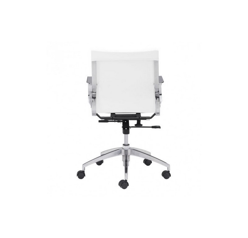 Silla De Oficina Glider Espalda Baja - Blanco - Këssa