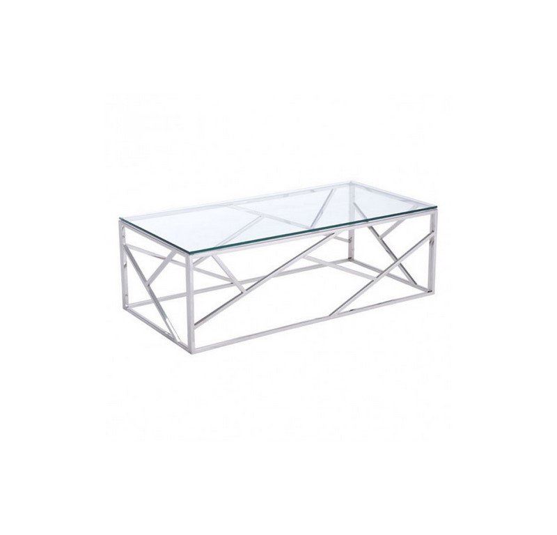 Mesa De Centro Cage - Acero Inoxidable - KESSA