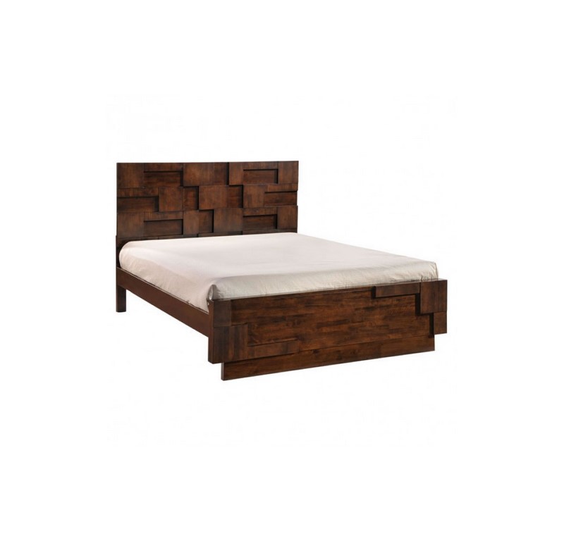 Cama Queen Size San Diego - Nogal - KESSA