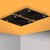 Calefactor de Panel infrarrojo de techo en Cristal, Arizona Wave Negro de 550W, 60x90cm, Mod: 343CaSol-TN3