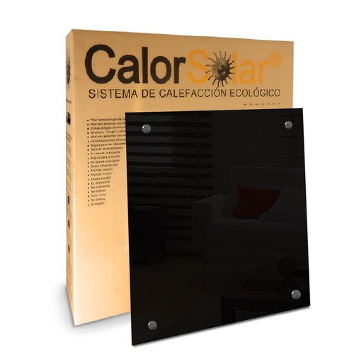 Calefactor de Panel infrarrojo de techo en Cristal, Arizona Wave Negro de 330W, 60x60cm, Mod: 342CaSol-TN