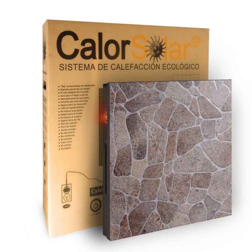 Calefactor de Panel infrarrojo de pared en Porcelanato, Vegas Wave Rocks de 330W, 55x55cm, Mod: 307CaSol