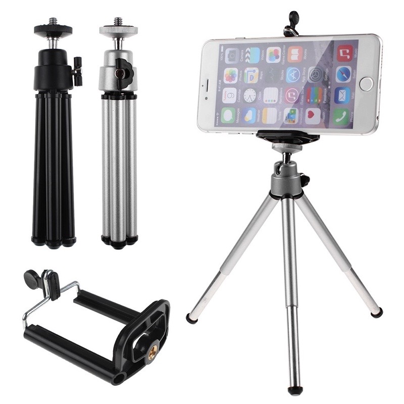 Tripie Aluminio ( 20 Cm ) Para Celular, Camara O SmartPhones