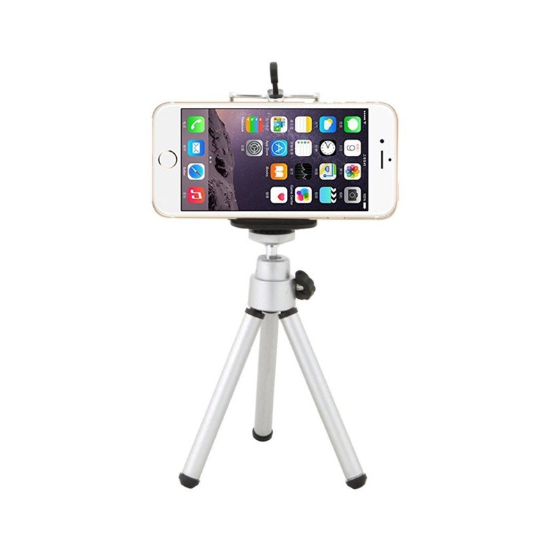 Tripie Aluminio ( 20 Cm ) Para Celular, Camara O SmartPhones