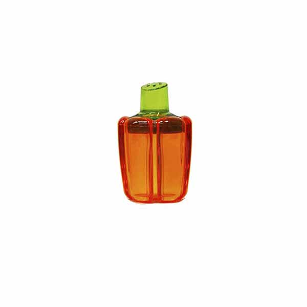 Juego de 4 saleros/pimenteros HEREVIN "Paprika" de Acrílico, Naranja