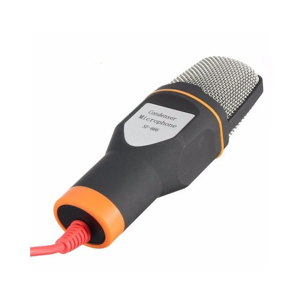 Microfono Condensador Plug Mini Tripie Semiprofesional Negro
