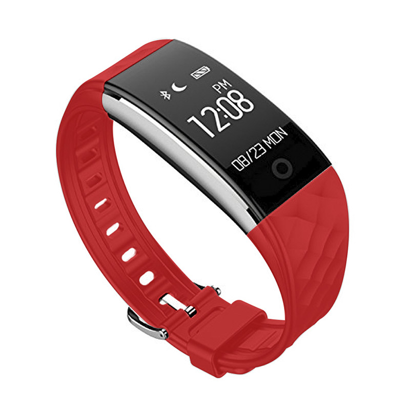 Smartwatch tipo Pulsera Fitband, con Podómetro, Contador de Calorías y Kilómetros, Notificaciones de Mensajería y Llamadas. Reloj Inteligente Deportivo para Android y iOS. color/talla: Rojo/ROJO color/talla: Rojo/ROJO