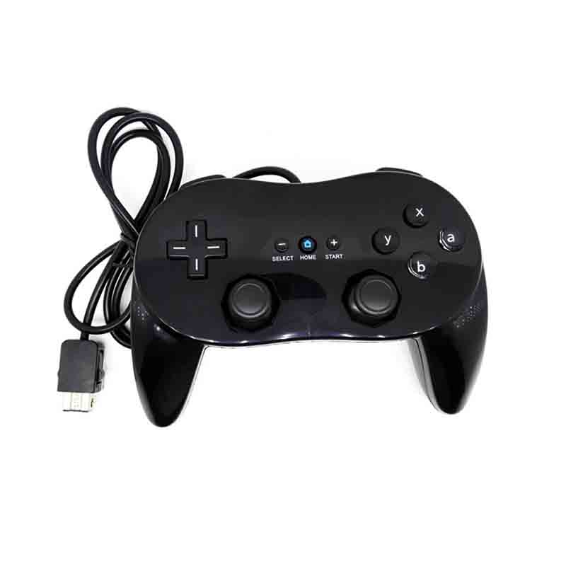 Control Pro Compatible Con Wii Y Wii U (Negro)