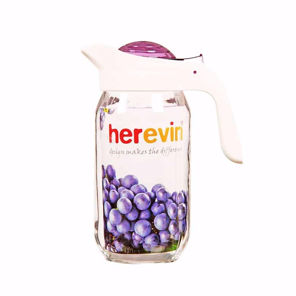 Juego de 2 jarras HEREVIN "Milk" de Cristal, Morado