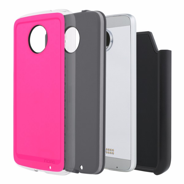 Funda Incipio Performance Series Level 4 para Moto Z Play Droid   -Rosa/Gris