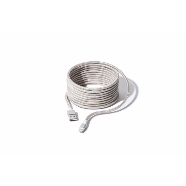 Cable Griffin USB para Carga Premium 10ft, Plata