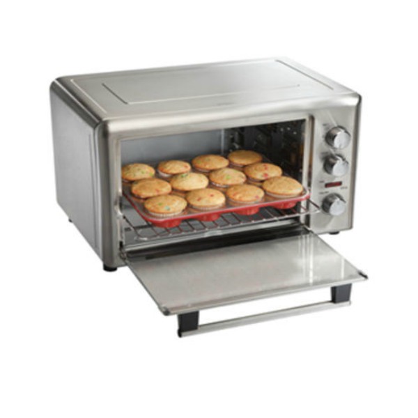 Horno con rostizador giratorio y convección 3 perillas - HB31108