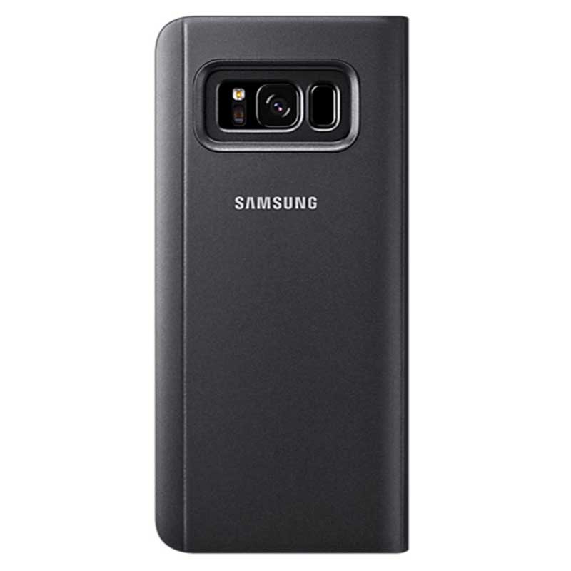 Funda Clear View Standing Cover Negro S8+ Acc Samsung