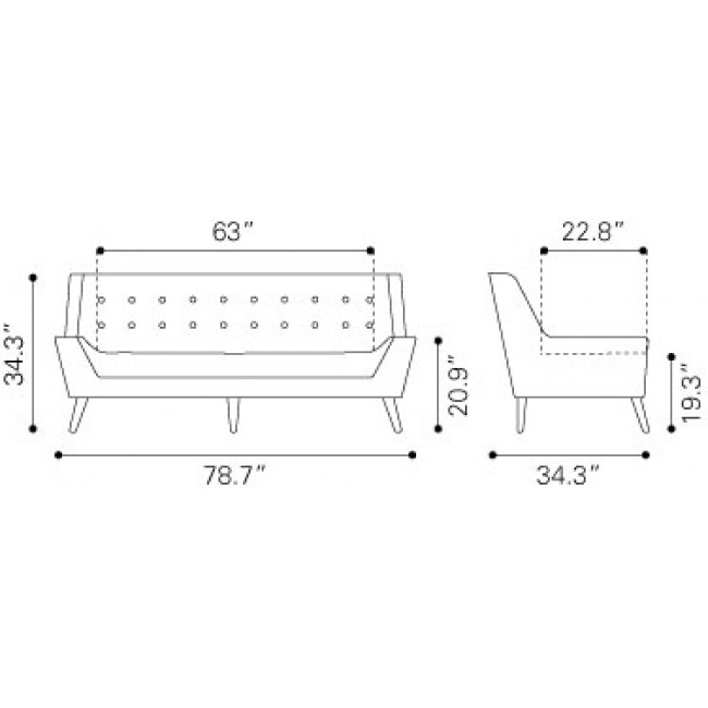 Sofa Modelo Nantucket - Beige / 100735 - Këssa