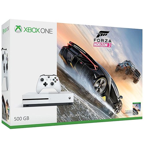 Consola Xbox One S blanca 500 GB con juego Forza Horizon 3