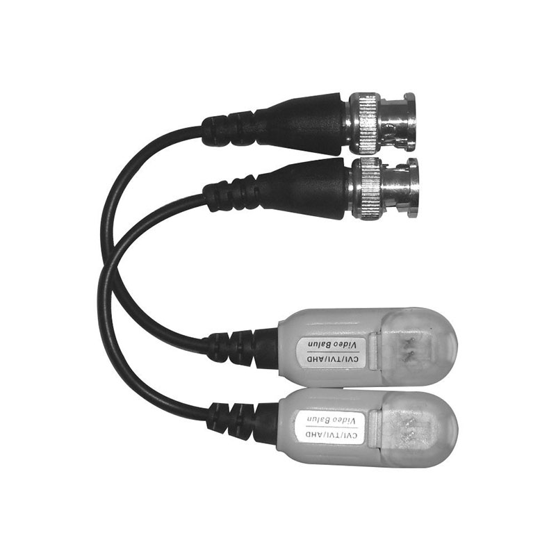 Par Balun Transceptor Pasivo Video Pigtail Cierre Presion