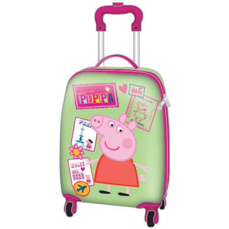 Maleta Equipaje Con Ruedas Peppa Pig PP55962A Verde Urbania