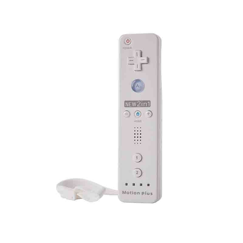 Wii / Wii U Control Remote + Nunchuck + Funda Silicona (Blanco)