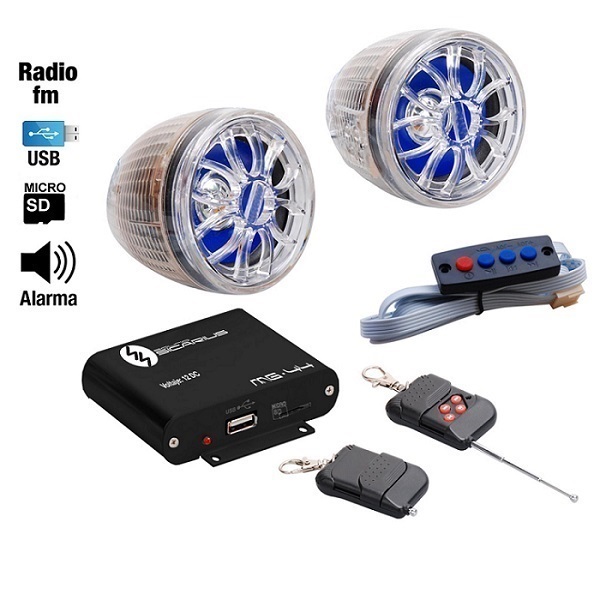 Audio Alarma Para Motocicleta Sicarius Mg44