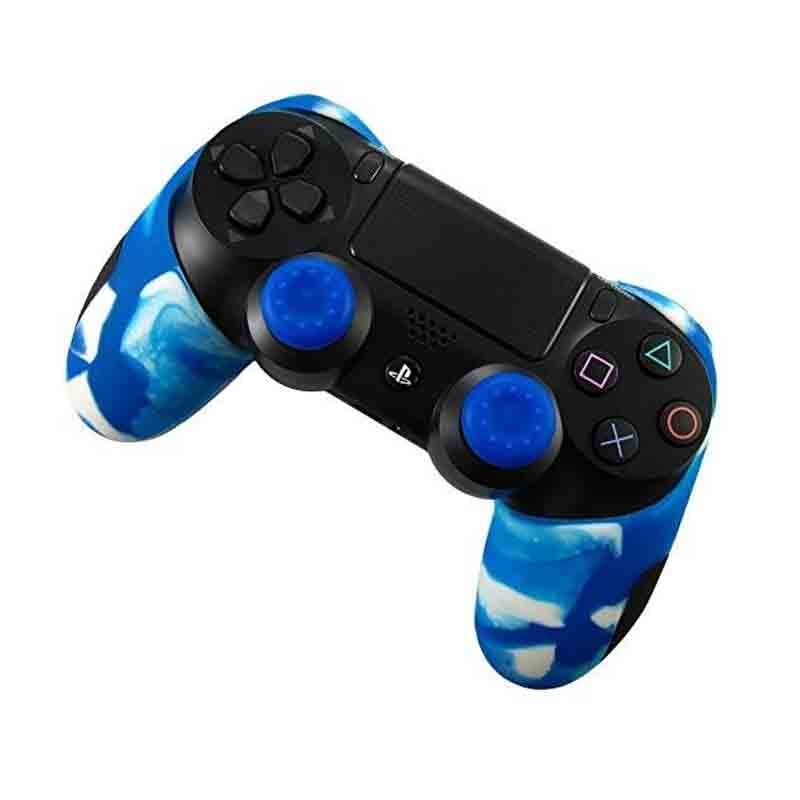 PS4 Funda Profesional Para PlayStation 4 (Azul Camuflaje)