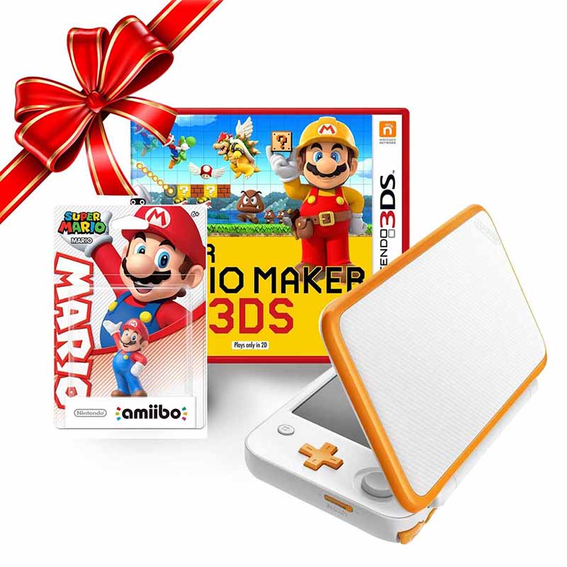Consola Nintendo 2DS XL+ Mario Maker 3 + 1 Amiibo Mario