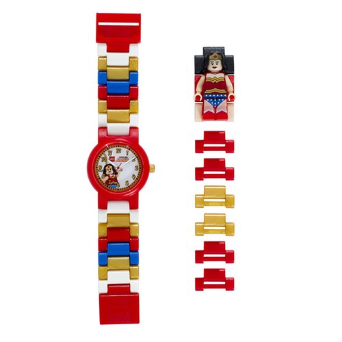  Reloj Lego DC Wonder Woman con minifigura de personaje para Niña.8020271