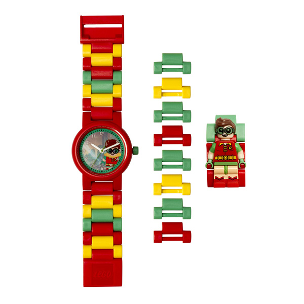 Reloj Lego DC Batman Movie Robin con minifigura de personaje para Niño