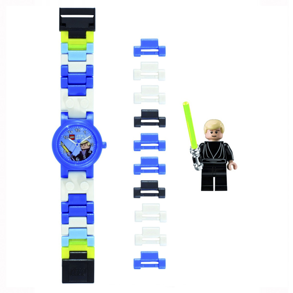  Reloj Lego Star Wars Luke Skywalker con minifigura de personaje para Niño.8020356