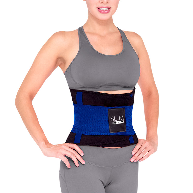 SLIM SPORT NEGRA CON AZUL FAJA REDUCTIVA CV DIRECTO