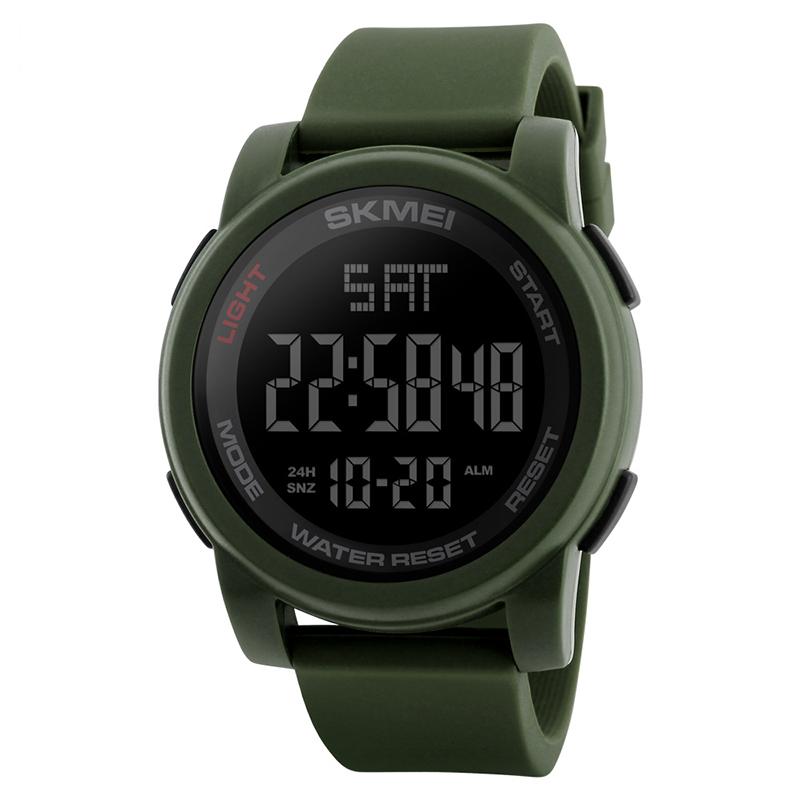 Redlemon Reloj Deportivo con Pantalla Digital, Resistente al Agua, Pantalla Retroiluminada, con Cronómetro, Alarma, Dual Time, Temporizador, Correa Ajustable, Modelo 1257