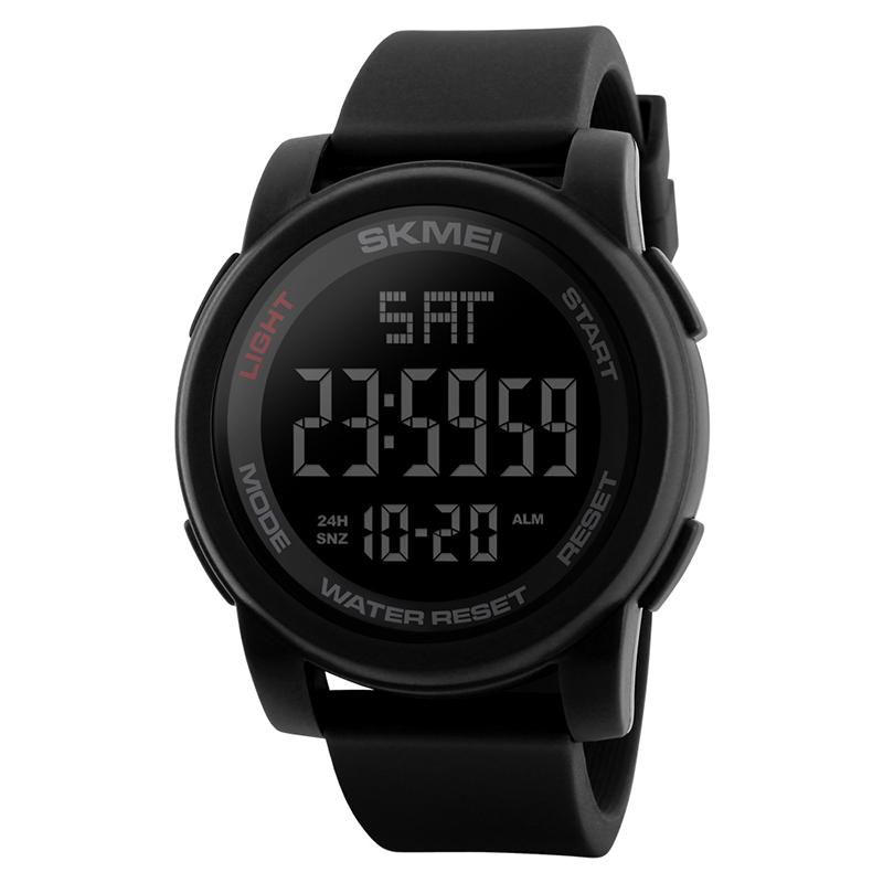 Redlemon Reloj Deportivo con Pantalla Digital, Resistente al Agua, Pantalla Retroiluminada, con Cronómetro, Alarma, Dual Time, Temporizador, Correa Ajustable, Modelo 1257