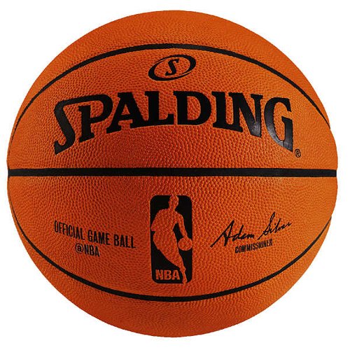 BALON BASQUETBOL SPALDING OFICIAL DE JUEGO NBA GAME BALL PIEL NATURAL #7