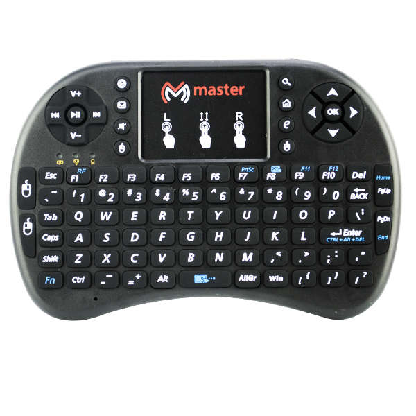 MINI TECLADO INALAMBRICO USB GAMEPAD TOUCHPAD PARA PC ANDROID TV LED MASTER RM-SMARTKEY