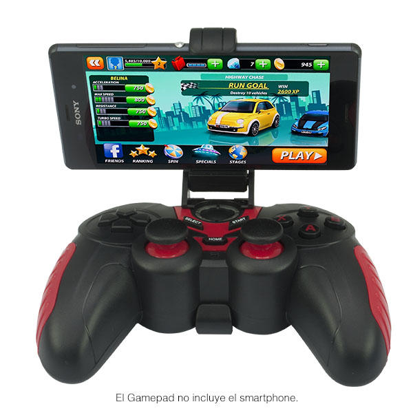 Control inalámbrico (bluetooth) para videojuegos, portátil, recargable compatible con IOS y android