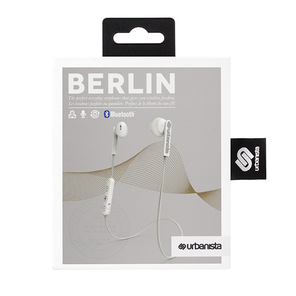 Audífonos Bluetooth Berlin Urbanista con micrófono y control de música Blanco
