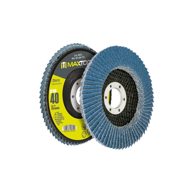 Disco Laminado De 4 1/2", Grano 60 Maxtool