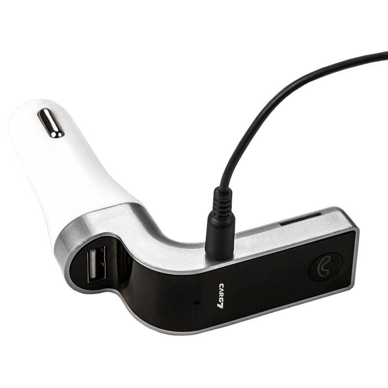 Redlemon Transmisor Bluetooth FM con Manos Libres, Soporte USB, Micro SD y Entrada Auxiliar Plug 3.5mm