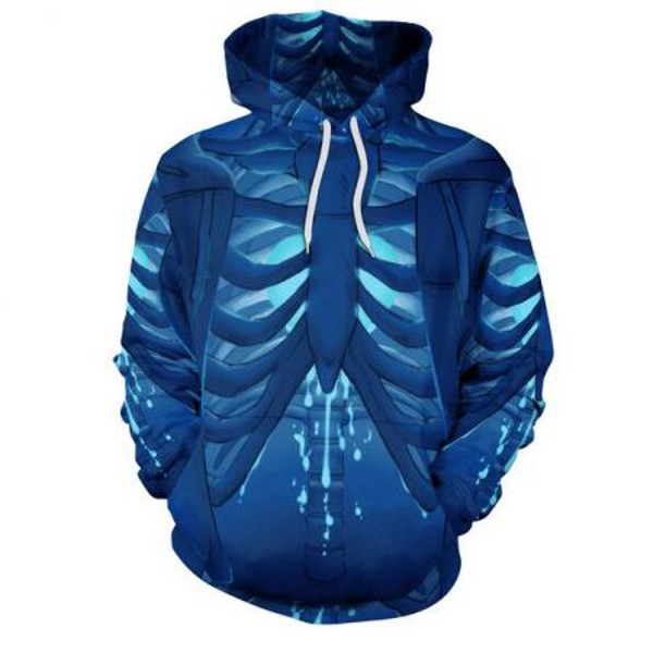 Sudadera Esqueleto Azul