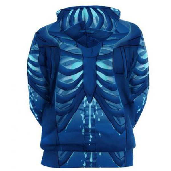 Sudadera Esqueleto Azul