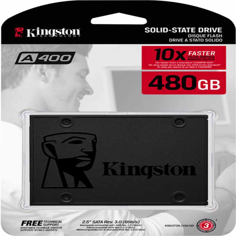 Disco Duro Interno SSD A400 480GB Kingston