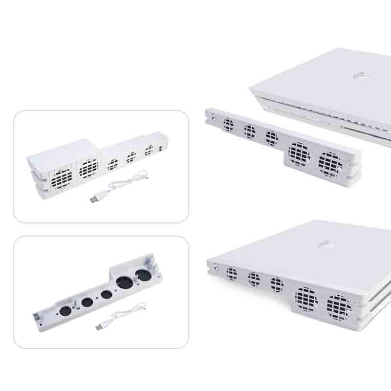 PS4 Pro Potente Ventilador Enfriador Para PlayStation 4 Pro (Blanco)