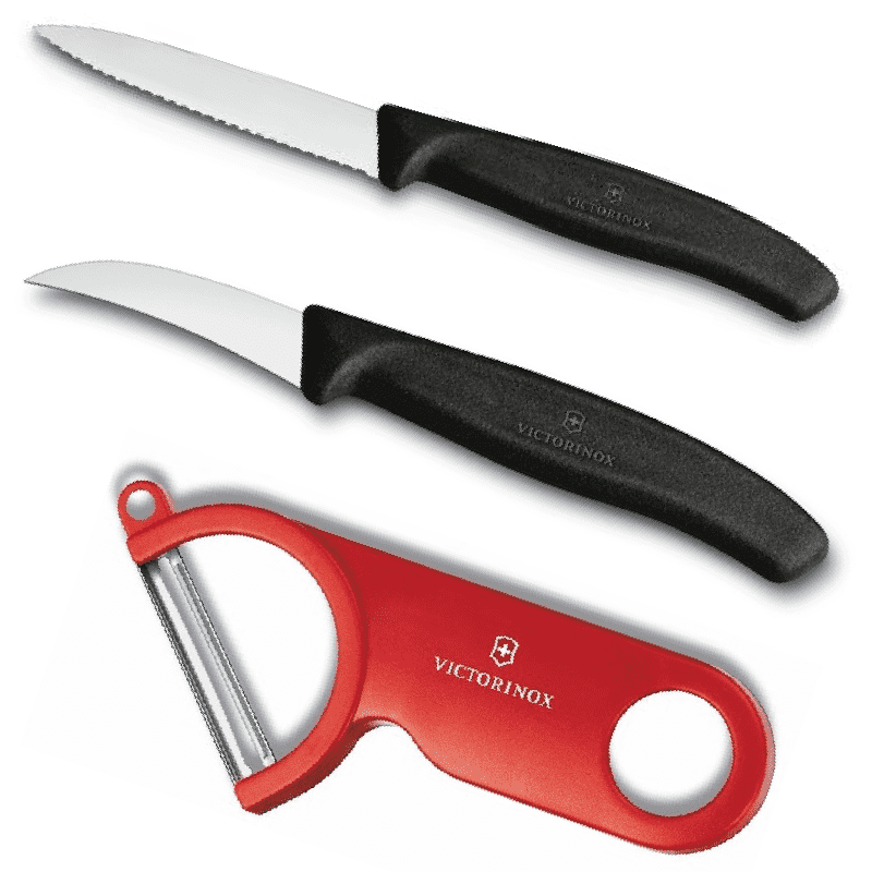 JUEGO DE CUCHILLOS Y PELAPAPAS VICTORINOX
